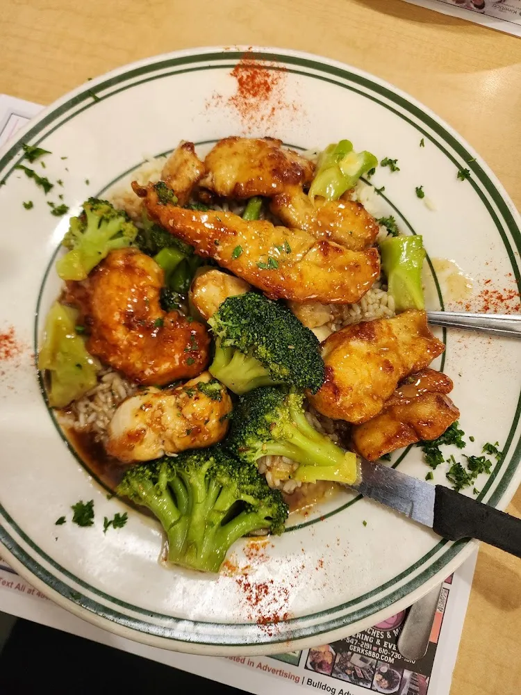 Sesame Chicken and Broccoli